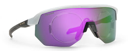 FIANDRE Bianco Opaco Nero Lente Specchio Viola (In dotazione clip vista)