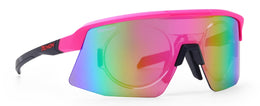 ROUBAIX (In dotazione clip vista) Magenta Opaco Nero Lente Specchiata Rosa