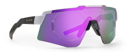 LIEGI (Clip vista incluso)  Bianco Opaco Nero Lente Specchiata Multistrato Viola